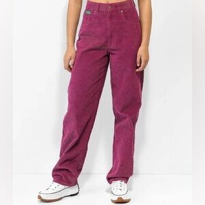 Empyre Fuchsia Corduroy Straight Leg Pants